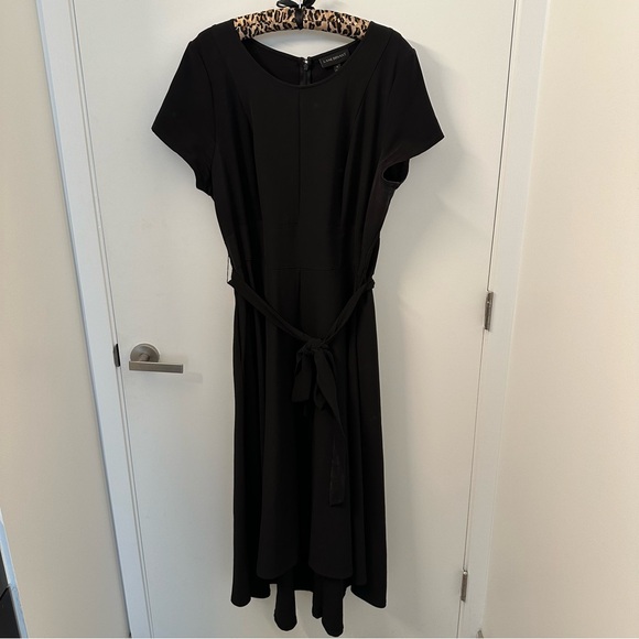Lane Bryant Lena High-Low Midi Dress - Black - Picture 4 of 7